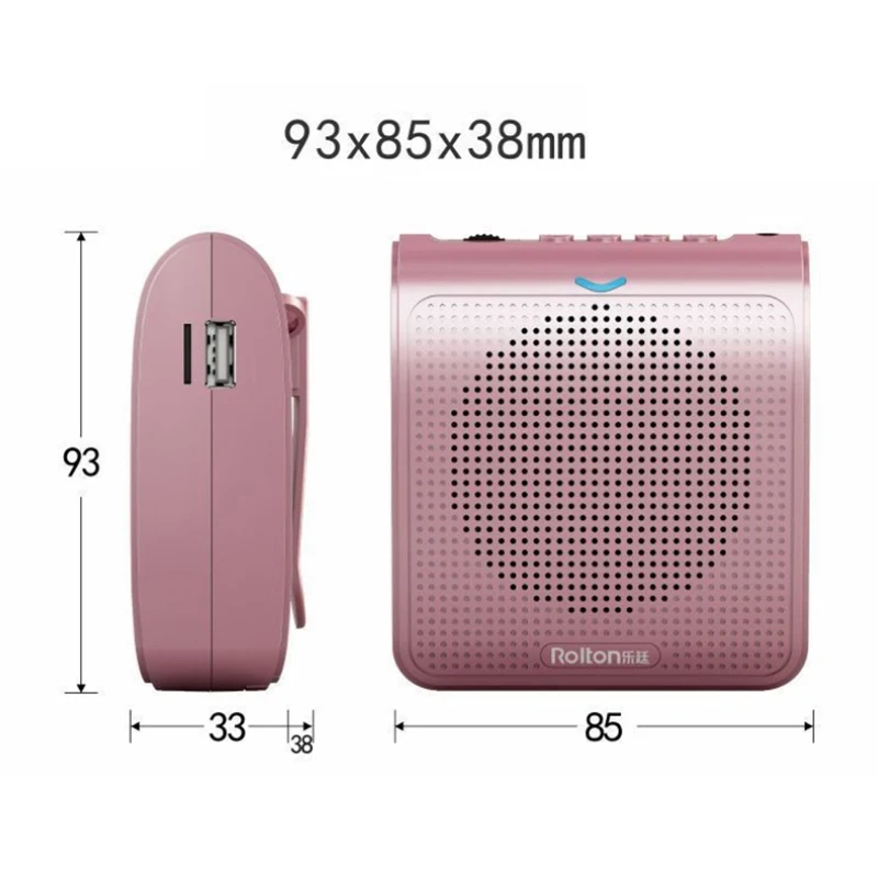 Loudspeaker Megaphone Voice Amplifier Microphone Mini Portable with USB TF Card For Teacher Tour Guide Promotion Music Playback 
Loudspeaker Megaphone Voice Amplifier Microphone Mini Portable with USB TF Card For Teacher Tour Guide Promotion Music Playback