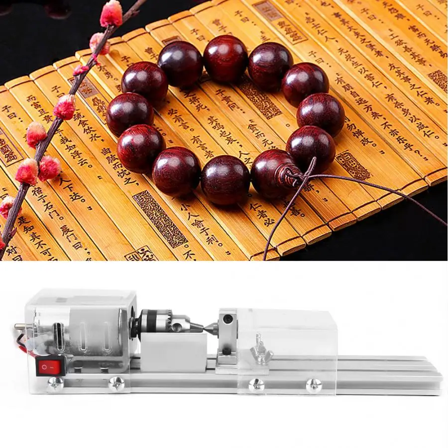 Mini Lathe Beads Machine 12-24V DIY Woodworking Lathe Grinding Polishing Drill Tool Mini Woodworking Lathe High Quality
Mini Lathe Beads Machine 12-24V DIY Woodworking Lathe Grinding Polishing Drill Tool Mini Woodworking Lathe High Quality
