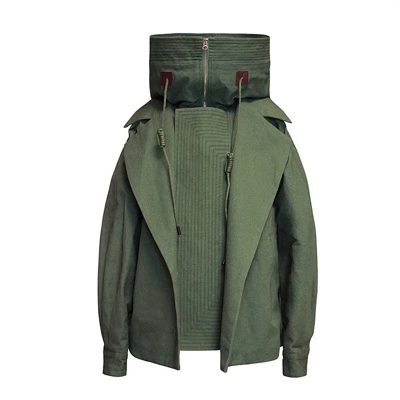 2021 new spring and autumn ladies work uniform military green hooded windbreaker female collar couple coat casual Joker
2021 new spring and autumn ladies work uniform military green hooded windbreaker female collar couple coat casual Joker