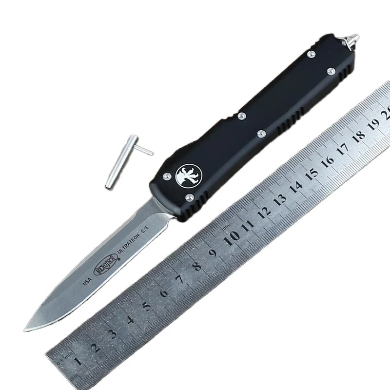 Pocket knife OTF UT knife S/E D2 blade aluminum handle camping survival outdoor hunt Tactical tool dinner kitchen knife
Pocket knife OTF UT knife S/E D2 blade aluminum handle camping survival outdoor hunt Tactical tool dinner kitchen knife