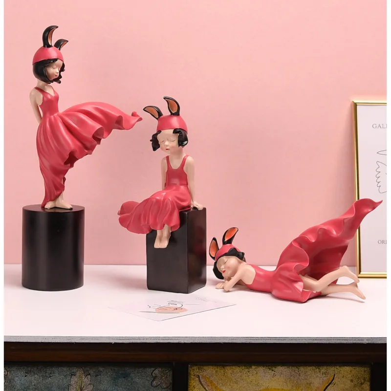 Cartoon Girls In Red Decorate Girls' Room Decorations Display Window Props Small Decorations Gifts
Cartoon Girls In Red Decorate Girls' Room Decorations Display Window Props Small Decorations Gifts