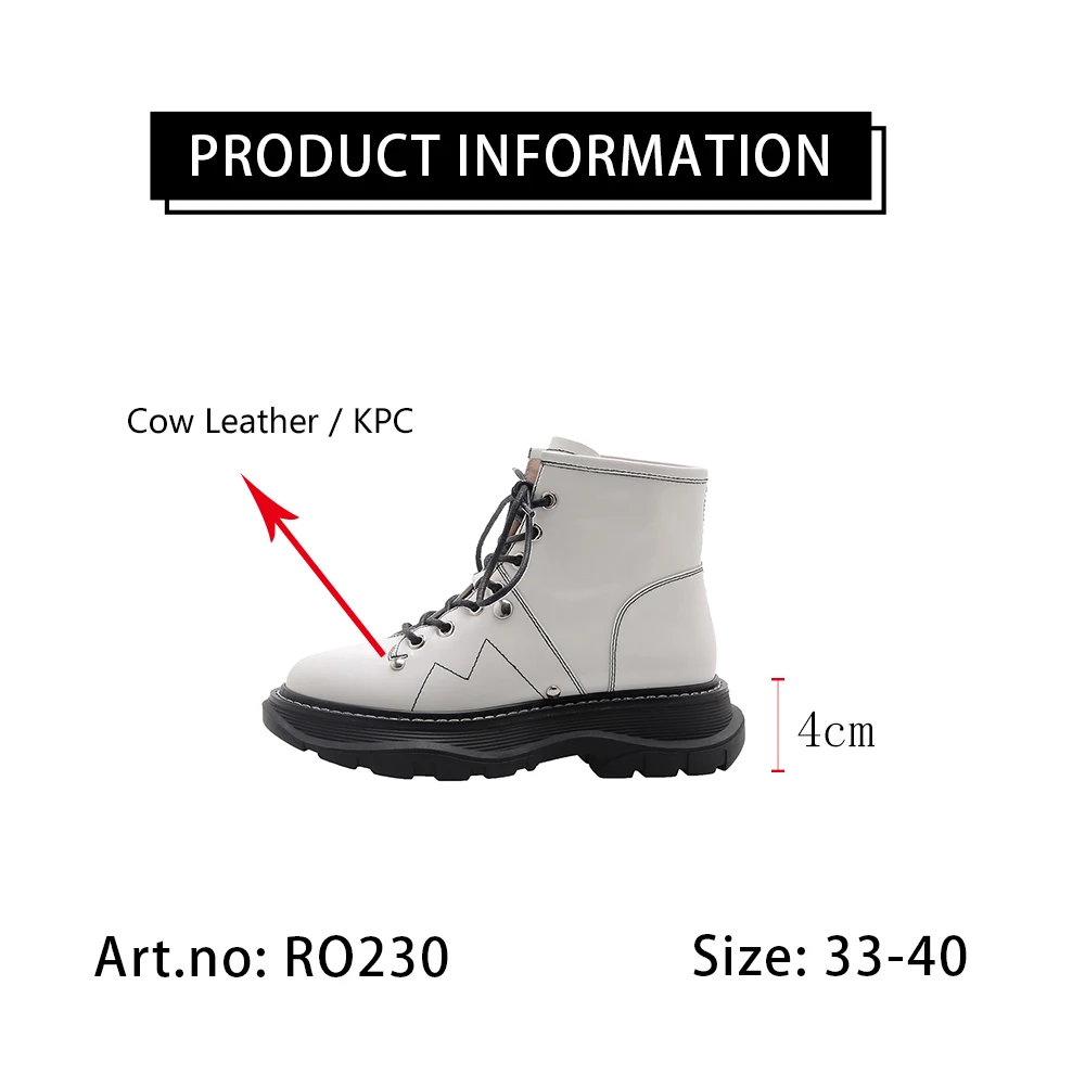 RJN Casual Platform Ankle Boots Round Toe Belt Buckle Handmade Genuine Leather Lace-up Shoes Women Stylish Knee-high Boots RO230
RJN Casual Platform Ankle Boots Round Toe Belt Buckle Handmade Genuine Leather Lace-up Shoes Women Stylish Knee-high Boots RO230