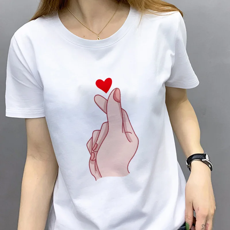 Than Heart Printed Women T-shirt Harajuku White Tops Female Clothing 2020 Harajuku Summer O-neck Casual Ladies Tee top Shirts
Than Heart Printed Women T-shirt Harajuku White Tops Female Clothing 2020 Harajuku Summer O-neck Casual Ladies Tee top Shirts
