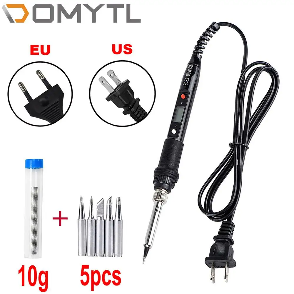 Digital Soldering Iron Solder Wire Tin Kit SetElectric Temperature Adjustable 220V 80W Rework Welding Tools Soldering Iron Tip
Digital Soldering Iron Solder Wire Tin Kit SetElectric Temperature Adjustable 220V 80W Rework Welding Tools Soldering Iron Tip