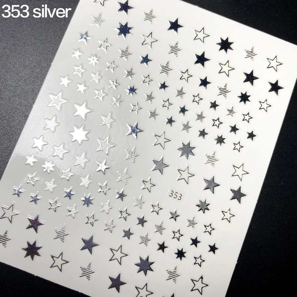 1pcs Lovely Stars Geometry 3D Nails Art Sticker gold/silver/rose gold Ornaments self-Adhesive Sliders Manicure Accessories new
1pcs Lovely Stars Geometry 3D Nails Art Sticker gold/silver/rose gold Ornaments self-Adhesive Sliders Manicure Accessories new