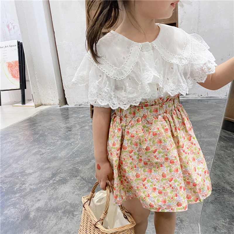 Summer Girls Clothes Sets 2021 New Fashion Kids Short-sleeve Lace shirt & Floral Tutu Skirt Two-piece Baby Girl Clothing Suit
Summer Girls Clothes Sets 2021 New Fashion Kids Short-sleeve Lace shirt & Floral Tutu Skirt Two-piece Baby Girl Clothing Suit