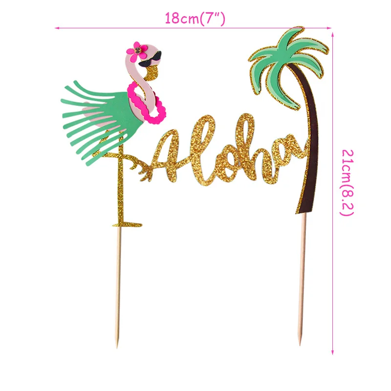 Tropical Leaves Flower Cake Toppers ALOHA Flamingo Happy Birthday Cupcake Topper Hawaiian Luau Party Birthday Cake Decoration
Tropical Leaves Flower Cake Toppers ALOHA Flamingo Happy Birthday Cupcake Topper Hawaiian Luau Party Birthday Cake Decoration