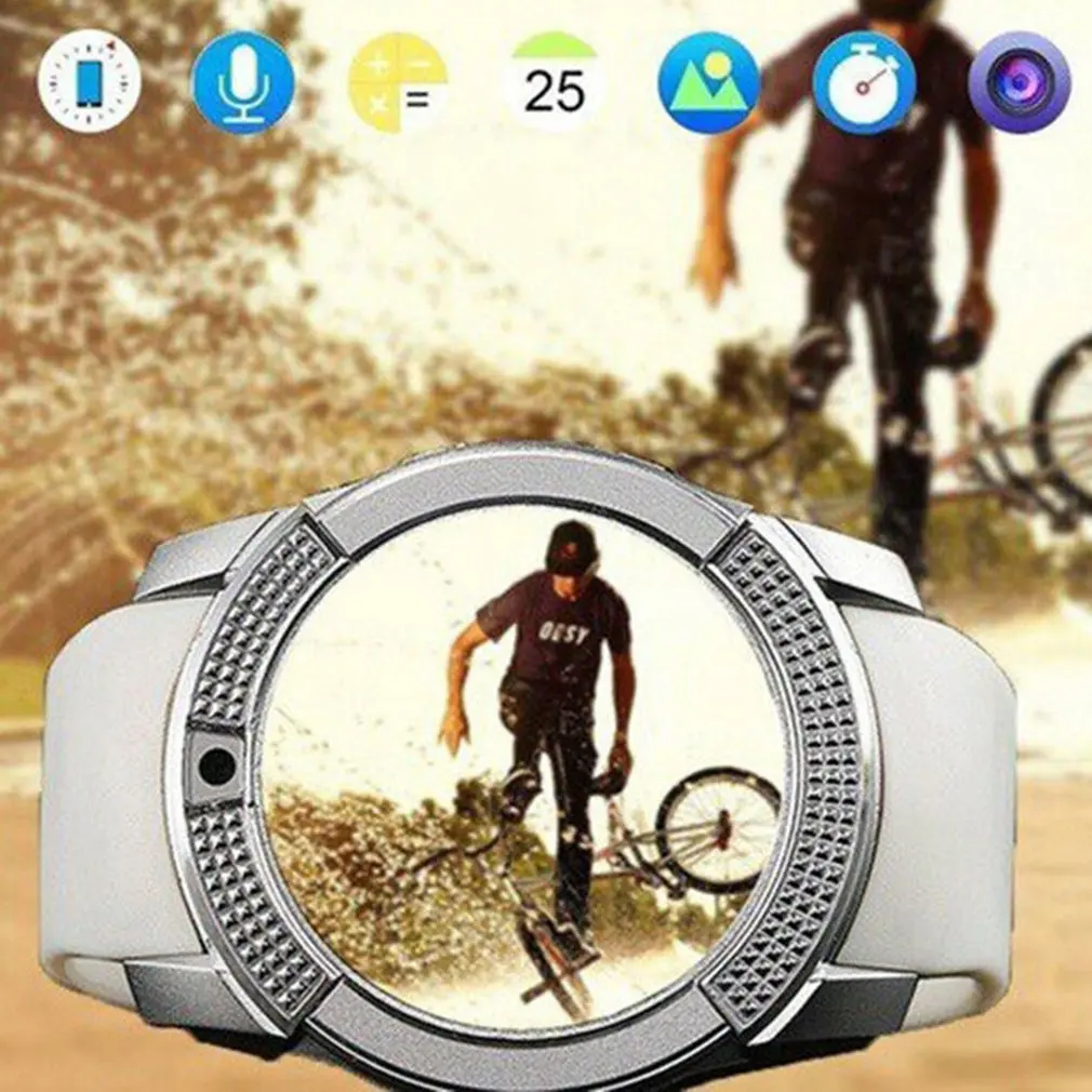 Умные часы совместимые с Bluetooth сенсорный экран Android водонепроницаемые спортивные