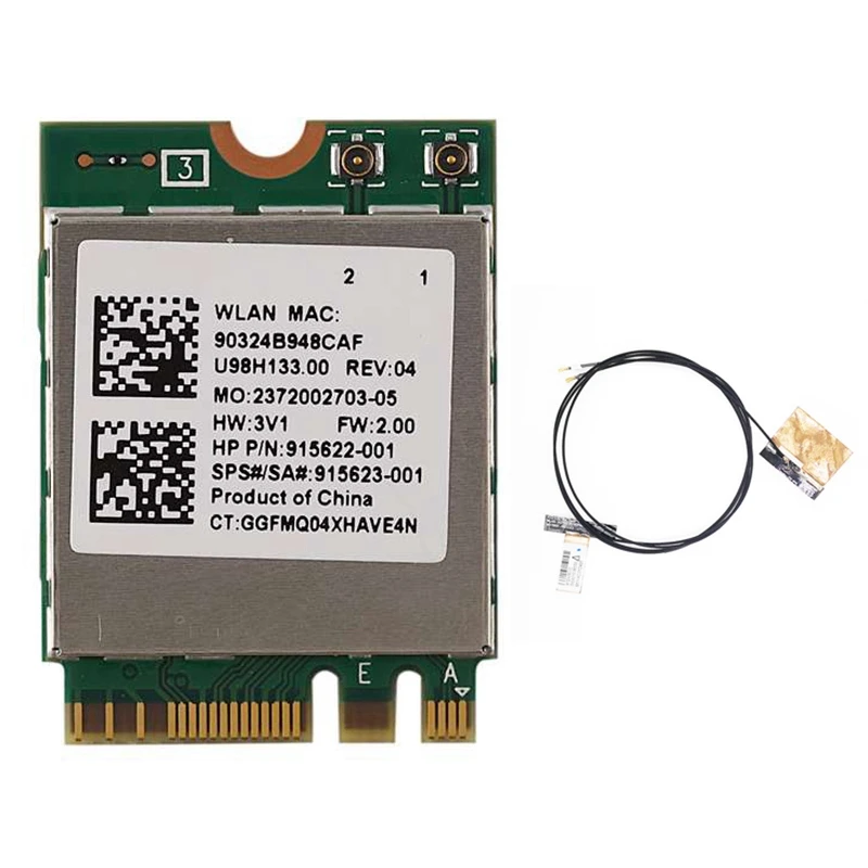 Беспроводная сетевая карта RTL8822BE 802.11AC 2,4G/5 ГГц WiFi Bluetooth 4,1 NGFF беспроводной адаптер M.2 WIFI карта
Беспроводная сетевая карта RTL8822BE 802.11AC 2,4G/5 ГГц WiFi Bluetooth 4,1 NGFF беспроводной адаптер M.2 WIFI карта