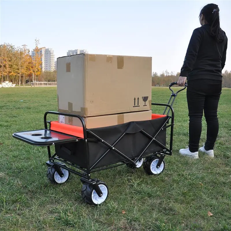 Folding Wagon Cart With Brake Free Standing Collapsible Utility Camping Grocery Canvas Rolling Buggies For Outdoor Garden Home
Folding Wagon Cart With Brake Free Standing Collapsible Utility Camping Grocery Canvas Rolling Buggies For Outdoor Garden Home