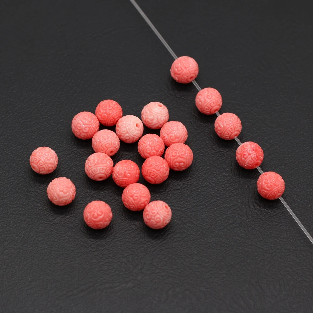 10Pcs Small Round Beads Pink Coral Through-Hole Loose Beads Pendant for Jewelry Making DIY Bracelet Necklace Accessories 8mm
10Pcs Small Round Beads Pink Coral Through-Hole Loose Beads Pendant for Jewelry Making DIY Bracelet Necklace Accessories 8mm