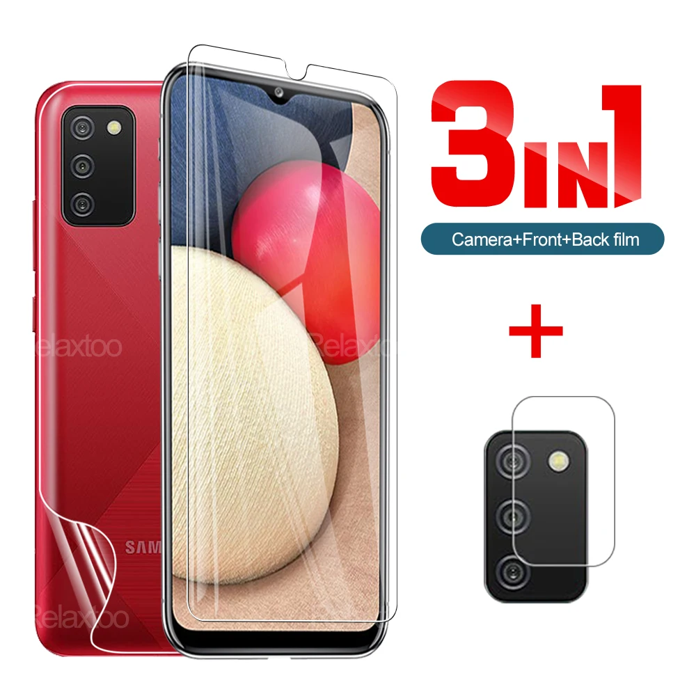3-в-1 закаленное стекло и задняя гидравлическая пленка для Samsung A02s Европейская для Samsung Galaxy A11 A20 A20s A20e A30 пленка для объектива телефона
3-в-1 закаленное стекло и задняя гидравлическая пленка для Samsung A02s Европейская для Samsung Galaxy A11 A20 A20s A20e A30 пленка для объектива телефона