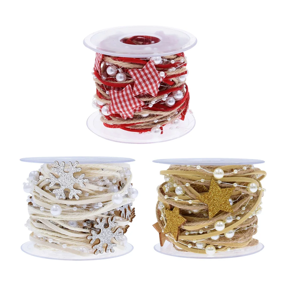 Christmas Ribbon Roll Decoration Star Pearl Wrapping Ribbon DIY Crafts Ribbon for Xmas Gift Pack DIY Accessories New Year Gift
Christmas Ribbon Roll Decoration Star Pearl Wrapping Ribbon DIY Crafts Ribbon for Xmas Gift Pack DIY Accessories New Year Gift