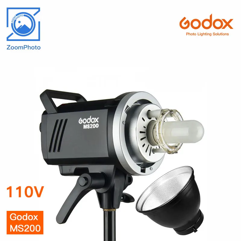 

Godox MS200 110V 220V Studio Flash Strobe 200W GN53 5600K For Bowens Mount Monolight 2.4G Wireless System