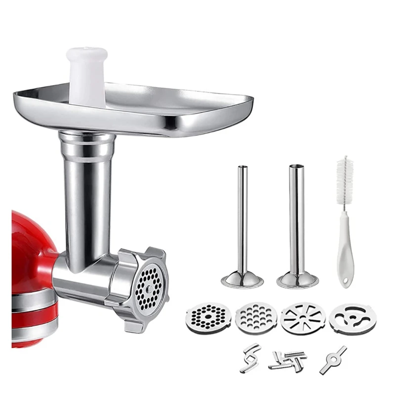 Metal Food Grinder Attachment For Kitchenaid Stand Mixers, Meat Grinder Attachment Set
Metal Food Grinder Attachment For Kitchenaid Stand Mixers, Meat Grinder Attachment Set