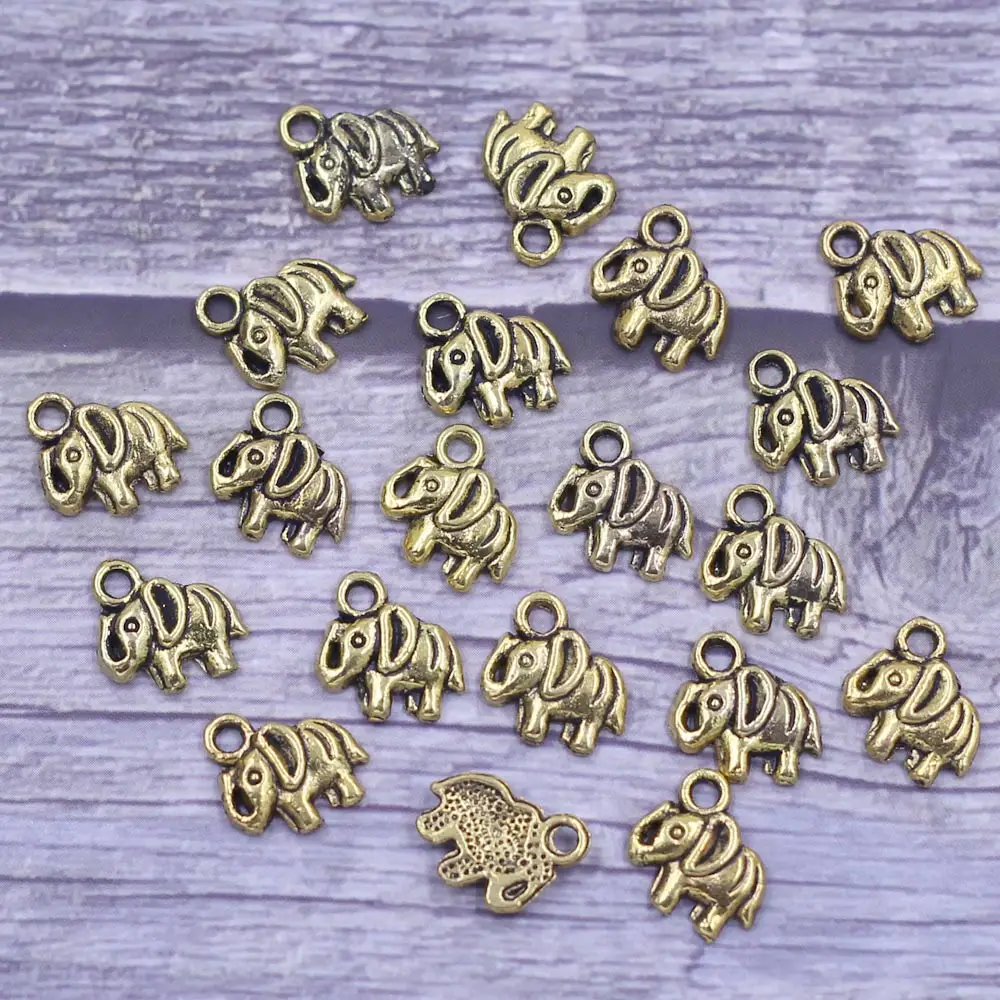 30Pcs Pendants Elephant Animal Metal Gold Tone For Charms Bracelets Jewelry DIY Finding 11x11mm
30Pcs Pendants Elephant Animal Metal Gold Tone For Charms Bracelets Jewelry DIY Finding 11x11mm