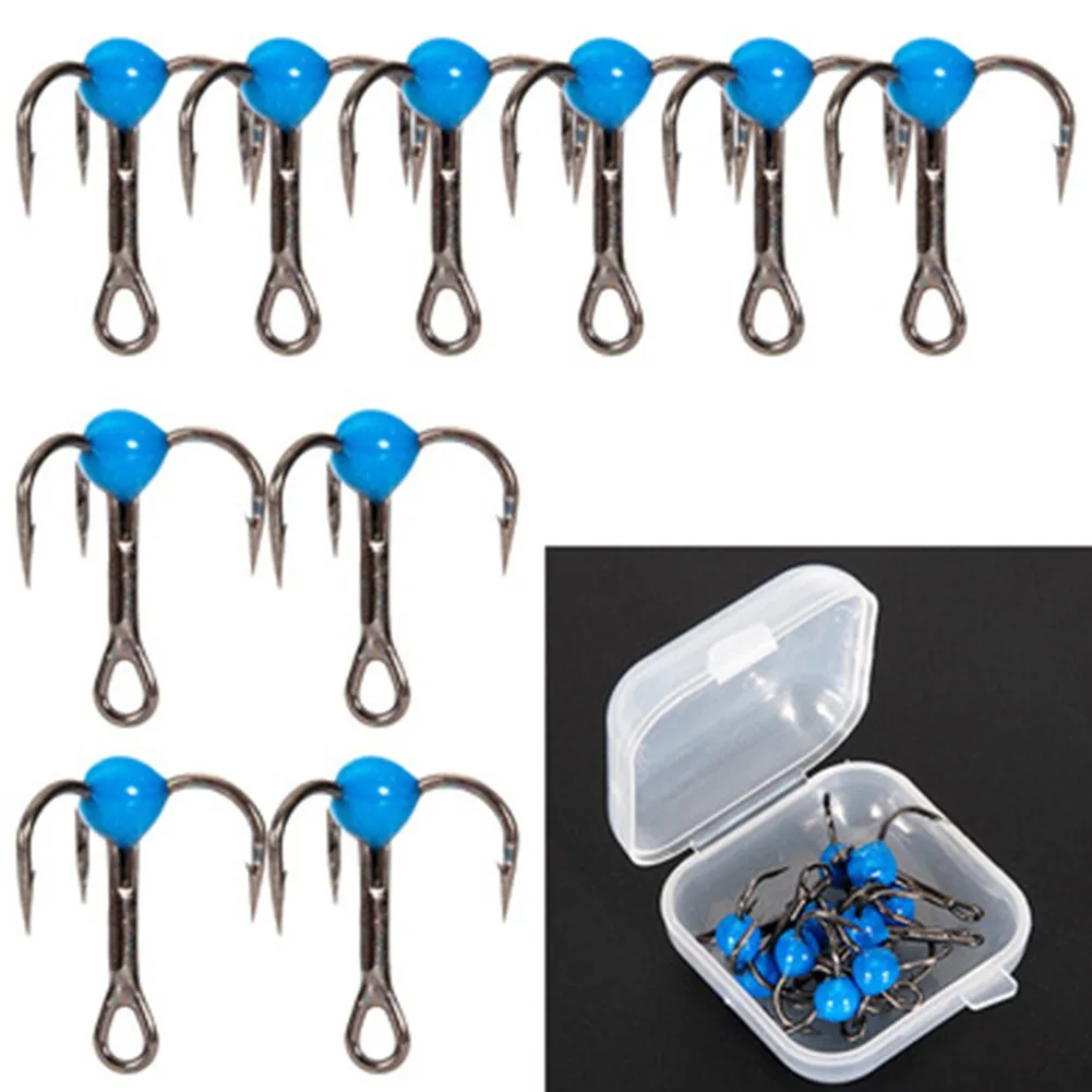 10pcs/Box Winter Ice Fishing Hook High-Carbon Steel Overturned Barbed Treble Hook With Diamond Eye Fishing Tackle Pesca
10pcs/Box Winter Ice Fishing Hook High-Carbon Steel Overturned Barbed Treble Hook With Diamond Eye Fishing Tackle Pesca