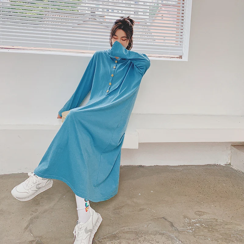 Plus Size Cotton Hooded Long Dress Women Clothes 2021 Spring Korean Loose Casual Elegant Fashion Long Sleeve Ladies Dresses
Plus Size Cotton Hooded Long Dress Women Clothes 2021 Spring Korean Loose Casual Elegant Fashion Long Sleeve Ladies Dresses