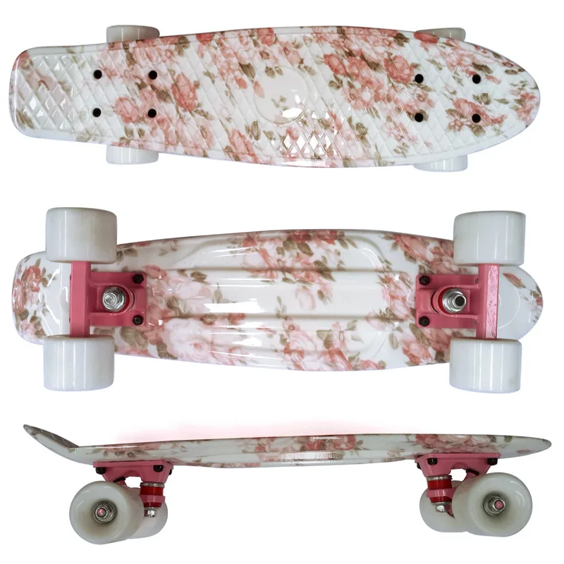 Peony Pink Series Anti-slip Emery Skateboard Banana 22'' Mini Cruiser Fishboard Children Skateboard Retro Print Penny Fish Board
Peony Pink Series Anti-slip Emery Skateboard Banana 22'' Mini Cruiser Fishboard Children Skateboard Retro Print Penny Fish Board