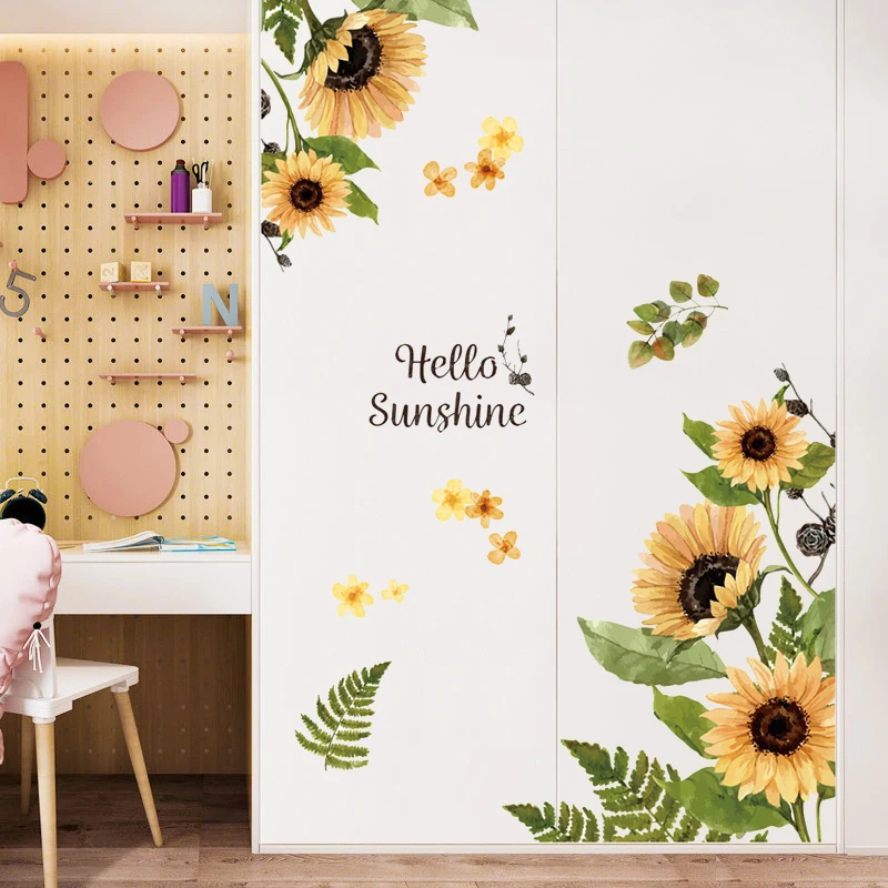 Warm Wall Sticker Sunflower Small Fresh Home Decor Room Decoration Self-adhesive Stickers Living Room Background Wall Decor
Warm Wall Sticker Sunflower Small Fresh Home Decor Room Decoration Self-adhesive Stickers Living Room Background Wall Decor
