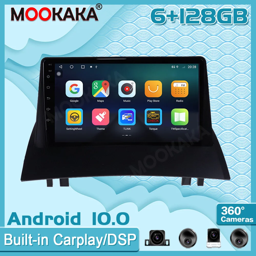 6+128GB Android 10.0 For Renault Megane 2 2002-09 Surround View Camera Car Multimedia Player Stereo Radio GPS Navigtion Recorder
6+128GB Android 10.0 For Renault Megane 2 2002-09 Surround View Camera Car Multimedia Player Stereo Radio GPS Navigtion Recorder