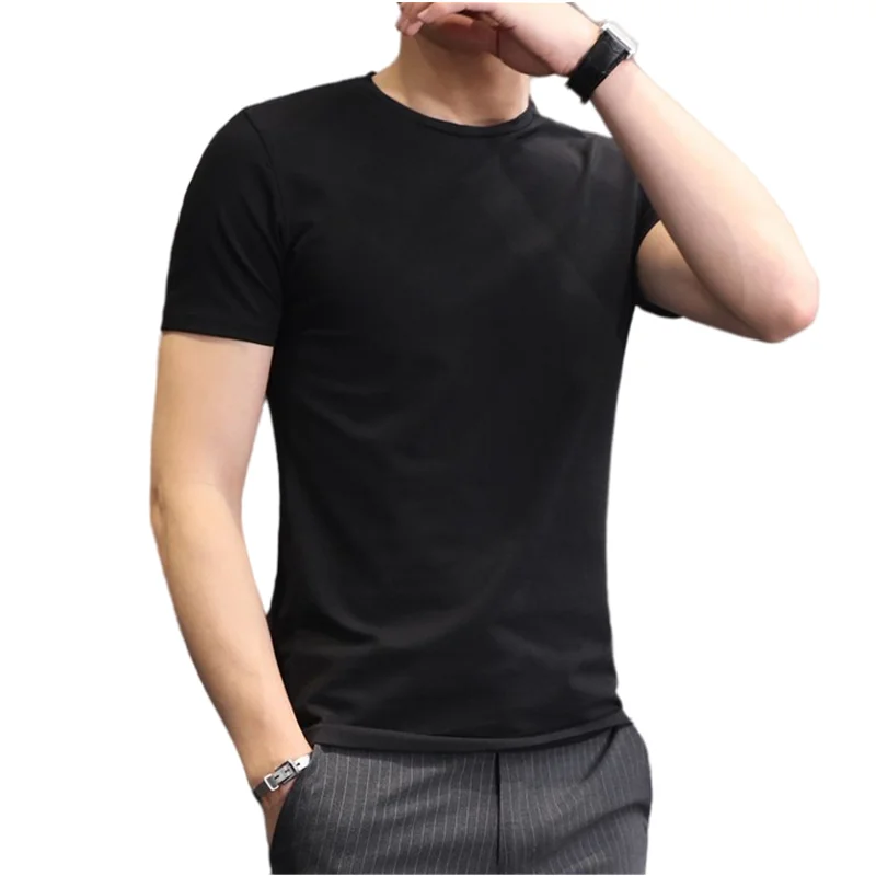 European and American Men's Fashion Short-sleeved T-shirt All-match Summer Korean Slim Trend Round Neck Casual Bottoming Shirt
European and American Men's Fashion Short-sleeved T-shirt All-match Summer Korean Slim Trend Round Neck Casual Bottoming Shirt