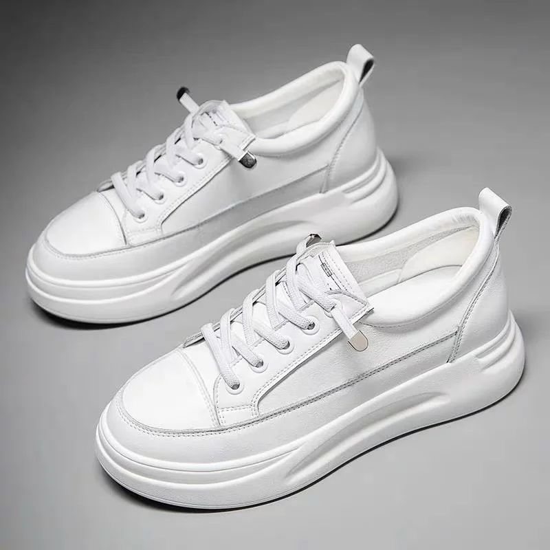 2021 Genuine Leather Women Platform Sneakers Fashion Thick Bottom Vulcanized Shoes Ladies Comfortable Little White Shoes A3-03
2021 Genuine Leather Women Platform Sneakers Fashion Thick Bottom Vulcanized Shoes Ladies Comfortable Little White Shoes A3-03