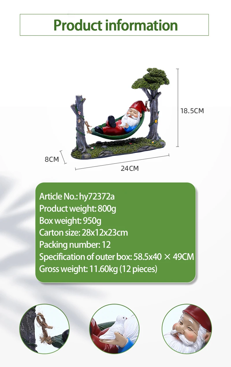 1PCS Garden Statue Resin Dwarf Ornament Garden Decoration Craft Landscaping Decor Backyard Lawn Outdoor Fairy Dwarf Figurine
1PCS Garden Statue Resin Dwarf Ornament Garden Decoration Craft Landscaping Decor Backyard Lawn Outdoor Fairy Dwarf Figurine