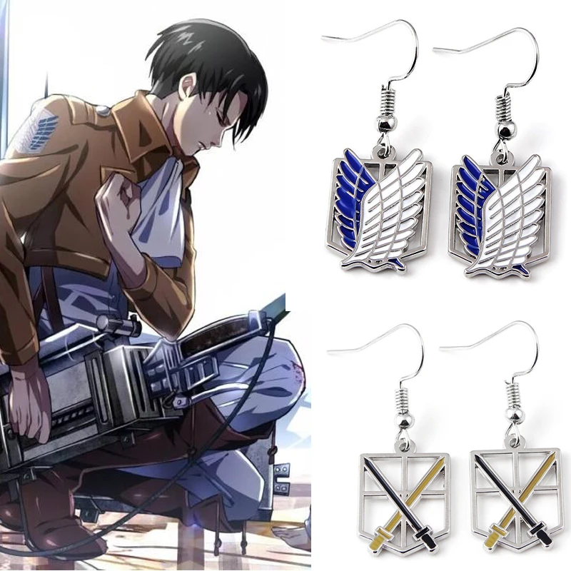 Anime Attack On Titan Wings Drop Earring Shingeki Cosplay Dangle Earrings Women Hoop Jewelry Props 
Anime Attack On Titan Wings Drop Earring Shingeki Cosplay Dangle Earrings Women Hoop Jewelry Props
