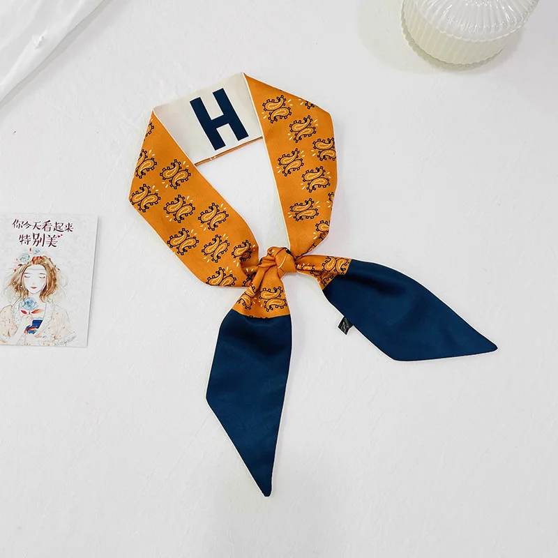 Double-Sided Pointed Small Ribbon Women's Silk Scarf Artificial Twill Cashew All-Match Stewardess with Hand Gift Hair Band
Double-Sided Pointed Small Ribbon Women's Silk Scarf Artificial Twill Cashew All-Match Stewardess with Hand Gift Hair Band
