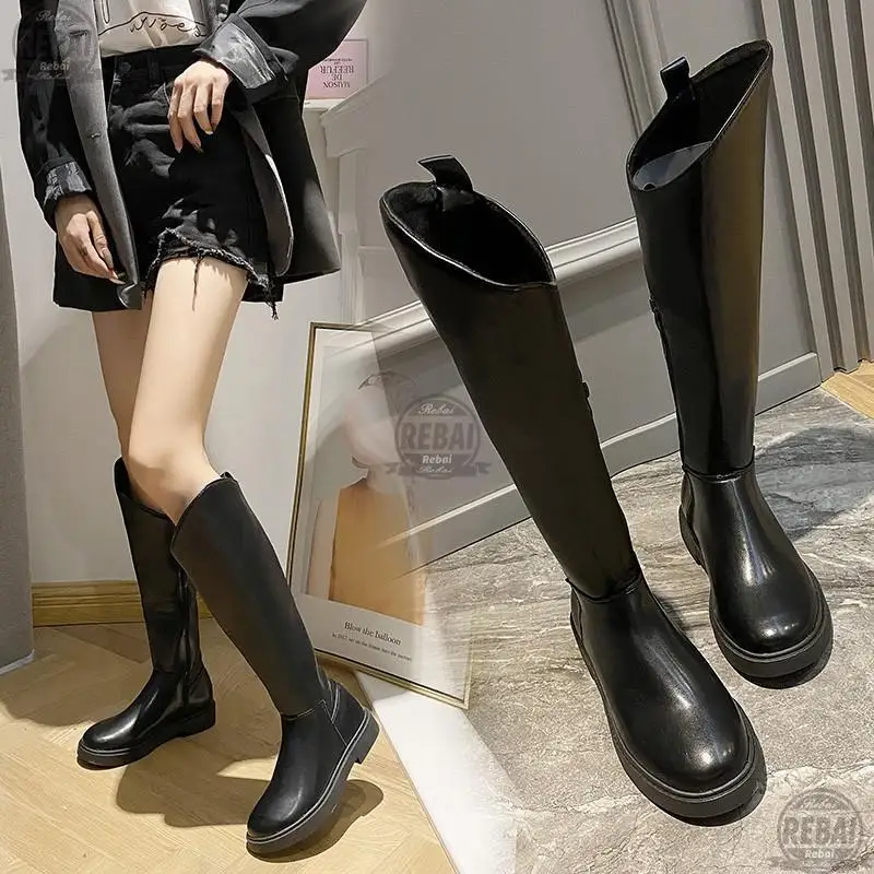 2021 NEW Fashion Woman Non-slip Waterproof Winter Botas Zipper PU Leather Knee High Boots Women Chunky Platform Long Boots 35-40
2021 NEW Fashion Woman Non-slip Waterproof Winter Botas Zipper PU Leather Knee High Boots Women Chunky Platform Long Boots 35-40