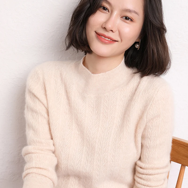 MeetMetro 100% Cashmere Women Sweater Turtleneck Pullover Women Autumn Warm Knitted Sweaters Jumpers Winter Wool Vintage Sweater
MeetMetro 100% Cashmere Women Sweater Turtleneck Pullover Women Autumn Warm Knitted Sweaters Jumpers Winter Wool Vintage Sweater