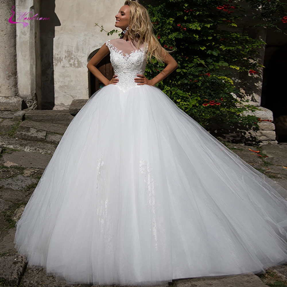 Waulizane Gorgeous Tulle Wedding Dress Ball Gown With O Neckline Puffy Skirt Bridal Dress
Waulizane Gorgeous Tulle Wedding Dress Ball Gown With O Neckline Puffy Skirt Bridal Dress