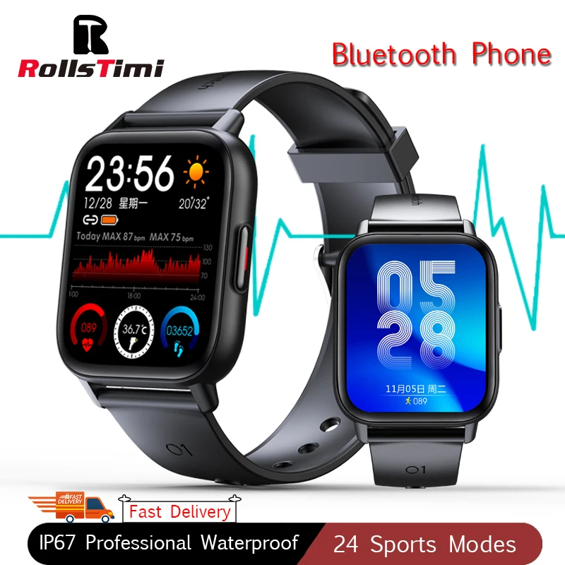 Rollstimi Smart Watch Wristband Men's Lady's Sports Clock Heart Rate Monitor IP67 Waterproof Bluetooth Phone LED Color Screen
Rollstimi Smart Watch Wristband Men's Lady's Sports Clock Heart Rate Monitor IP67 Waterproof Bluetooth Phone LED Color Screen
