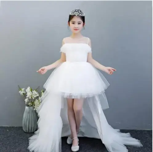 New White Flower Girl Dress Sheer Neck Lace Up Back Kids Birthday Party Gown Custom Made
New White Flower Girl Dress Sheer Neck Lace Up Back Kids Birthday Party Gown Custom Made