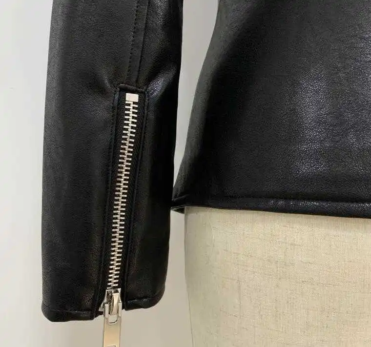 Rock Motorcycle Biker Genuine Leather Jacket Women Zipper Real Sheepskin Slim Fit Black Jacket Coat Female 2021 Winter Autumn
Rock Motorcycle Biker Genuine Leather Jacket Women Zipper Real Sheepskin Slim Fit Black Jacket Coat Female 2021 Winter Autumn