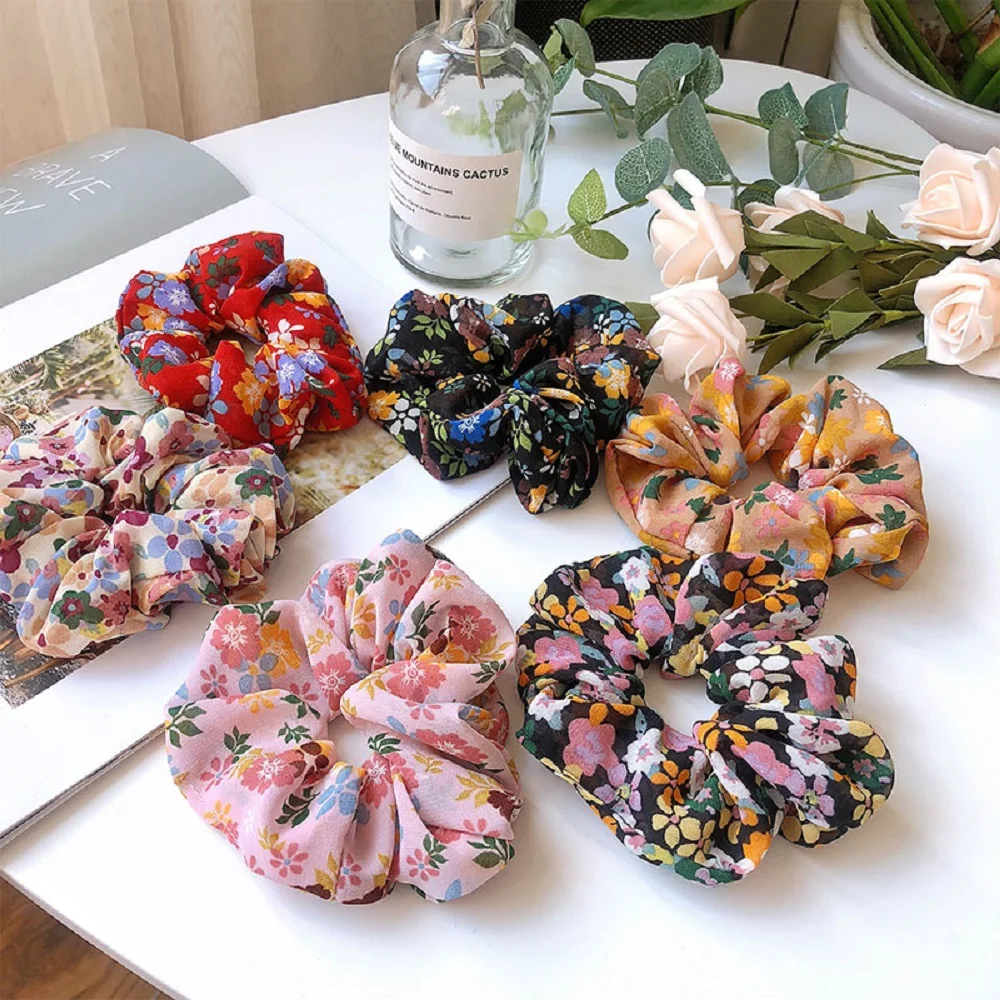 Women Flower Hair Scrunchie Elastic Hair Bands Girls Headwear Chiffon Rubber Ponytail Holder Girls Hair Rope Ring
Women Flower Hair Scrunchie Elastic Hair Bands Girls Headwear Chiffon Rubber Ponytail Holder Girls Hair Rope Ring