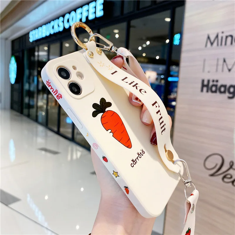 With Wristband Cartoon Fruit Lanyard Phone Case For iPhone 7 8 Plus SE 2020 X XS XR MAX 11 12 Mini Pro MAX Soft TPU Back Cover
With Wristband Cartoon Fruit Lanyard Phone Case For iPhone 7 8 Plus SE 2020 X XS XR MAX 11 12 Mini Pro MAX Soft TPU Back Cover