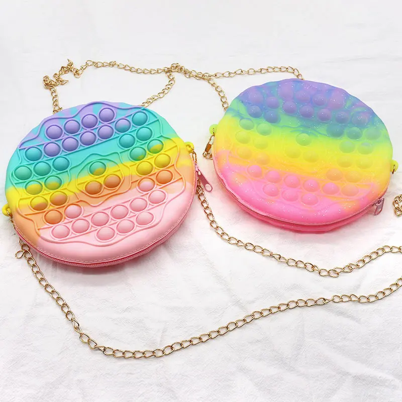 New Push Children Popet Its Rainbow Doughnut Shoulder Bag Fidget Toys Popits Push Bubble Girl Gifts Coin Purse Shoulder Bag
New Push Children Popet Its Rainbow Doughnut Shoulder Bag Fidget Toys Popits Push Bubble Girl Gifts Coin Purse Shoulder Bag