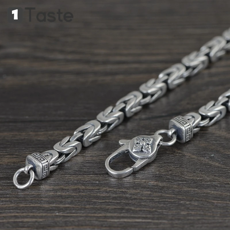 ONE TASTE 925 Sterling Silver 5mm Weave Twist Chains Necklace For Men Thai Silver Vintage Trendy Necklaces Fine Jewelry Gift
ONE TASTE 925 Sterling Silver 5mm Weave Twist Chains Necklace For Men Thai Silver Vintage Trendy Necklaces Fine Jewelry Gift