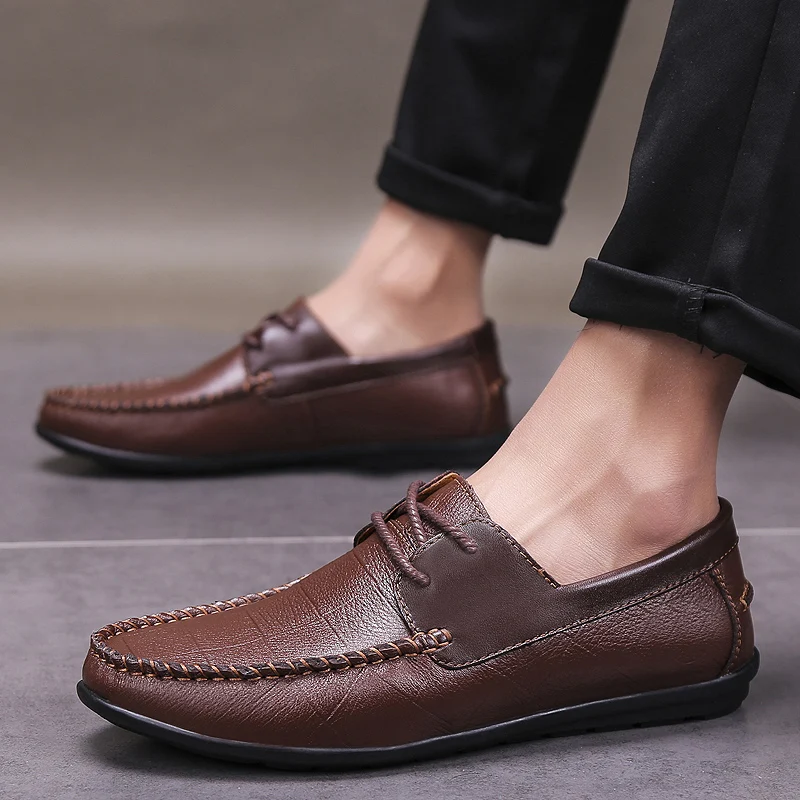 Leisure Shoes Men Casual Shoes For Black Fashion Male Shoe Leather Mens Hot Sale Flat Leisure Spring Man Sapato Masculino 
Leisure Shoes Men Casual Shoes For Black Fashion Male Shoe Leather Mens Hot Sale Flat Leisure Spring Man Sapato Masculino
