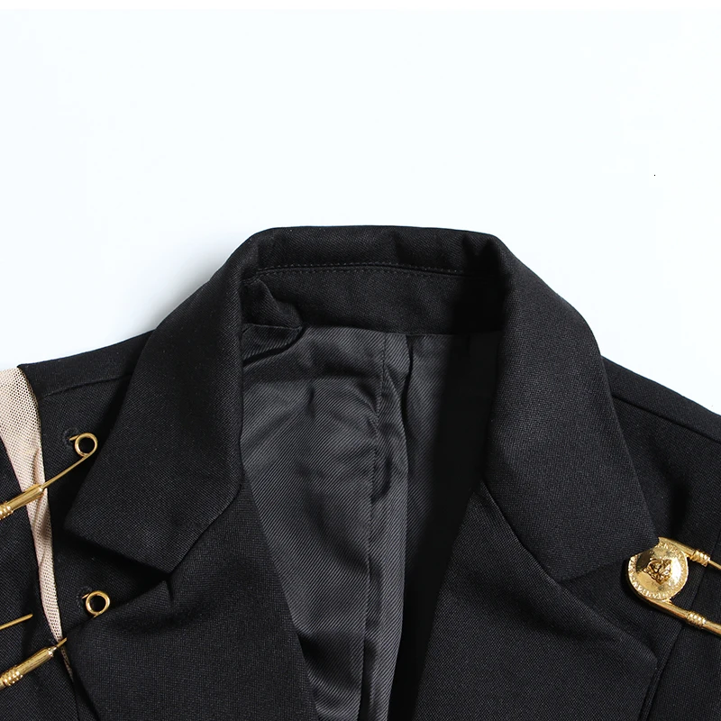 Blazer Jacket Hollow Out Patchwork Lace Up Women's Blazer Notched Long Sleeve Slim Elegant Female Suit 2021 Autumn
Blazer Jacket Hollow Out Patchwork Lace Up Women's Blazer Notched Long Sleeve Slim Elegant Female Suit 2021 Autumn