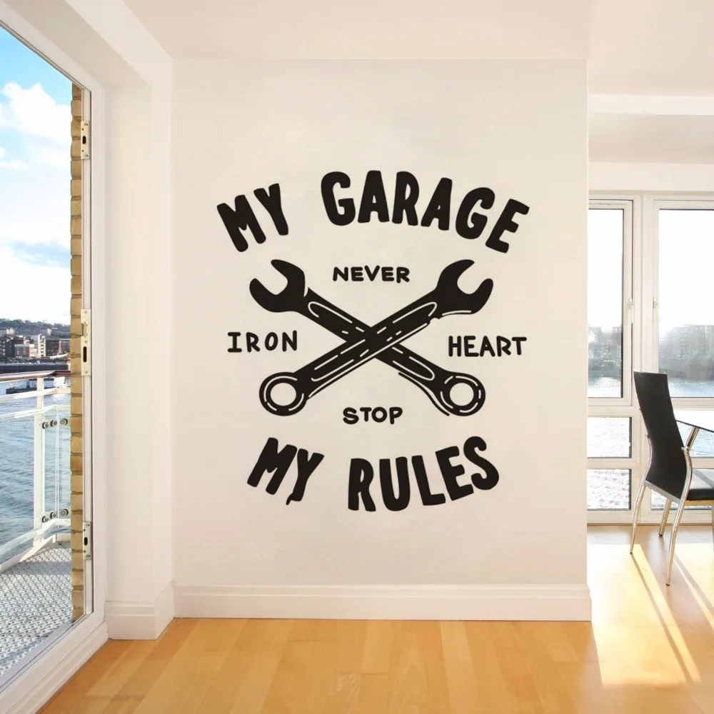 My Garage My Rules Quote Wall Sticker Vinyl Decal Home Garage Decor Auto Car Repair Sign Garage Mural
My Garage My Rules Quote Wall Sticker Vinyl Decal Home Garage Decor Auto Car Repair Sign Garage Mural