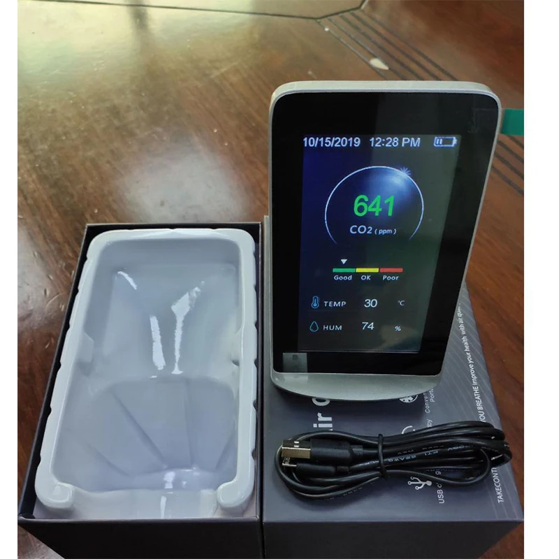 DM72 Multifunctional Air Quality Analyzer Digital Display Screen CO2 PM2.5 Temperature Humidity Detector Monitor Gas Analyzer
DM72 Multifunctional Air Quality Analyzer Digital Display Screen CO2 PM2.5 Temperature Humidity Detector Monitor Gas Analyzer