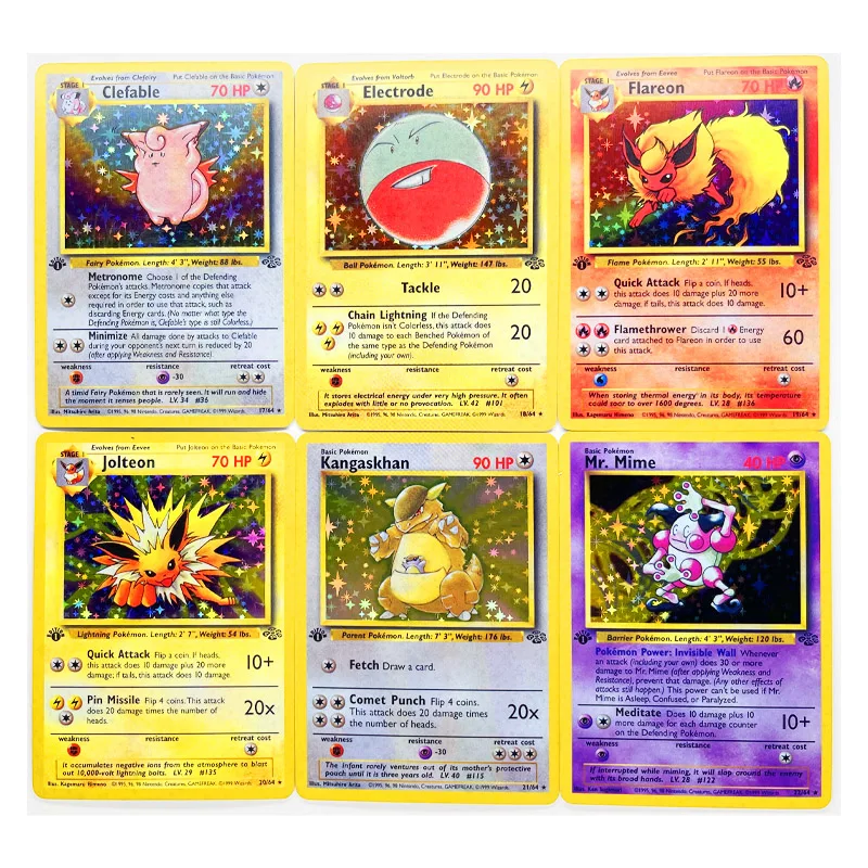 64pcs/set Pokemon Jungle 1997 2nd Expansion Pack Reissue Toys Hobbies Hobby Collectibles Game Collection Anime Cards
64pcs/set Pokemon Jungle 1997 2nd Expansion Pack Reissue Toys Hobbies Hobby Collectibles Game Collection Anime Cards