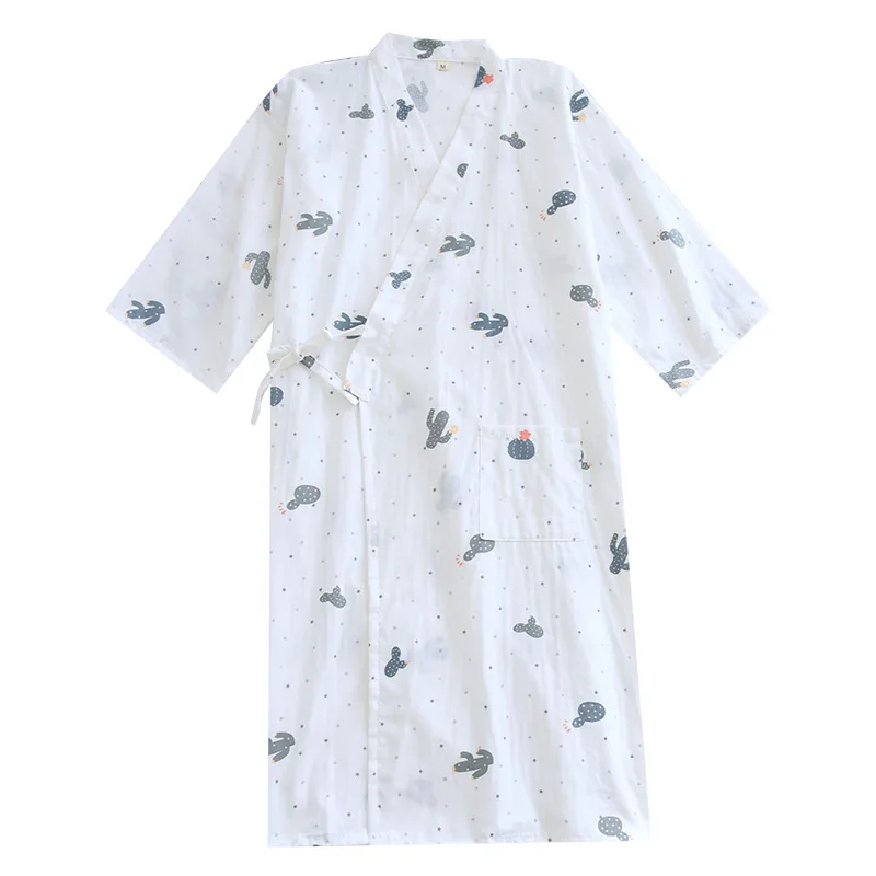 Kimono Femme Pure Cotton Nightgown Summer Double Gauze Thin Section Long-sleeved Bathrobe Simple Night Dress Women Bridesmaid
Kimono Femme Pure Cotton Nightgown Summer Double Gauze Thin Section Long-sleeved Bathrobe Simple Night Dress Women Bridesmaid