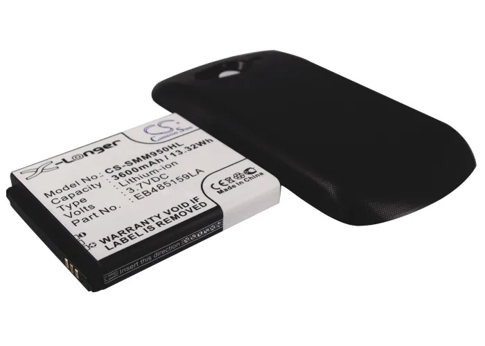 CS 3600mAh/13.32Wh battery for Samsung Galaxy Reverb, SPH-M950, SPH-M950DAAVMU EB485159LA
CS 3600mAh/13.32Wh battery for Samsung Galaxy Reverb, SPH-M950, SPH-M950DAAVMU EB485159LA