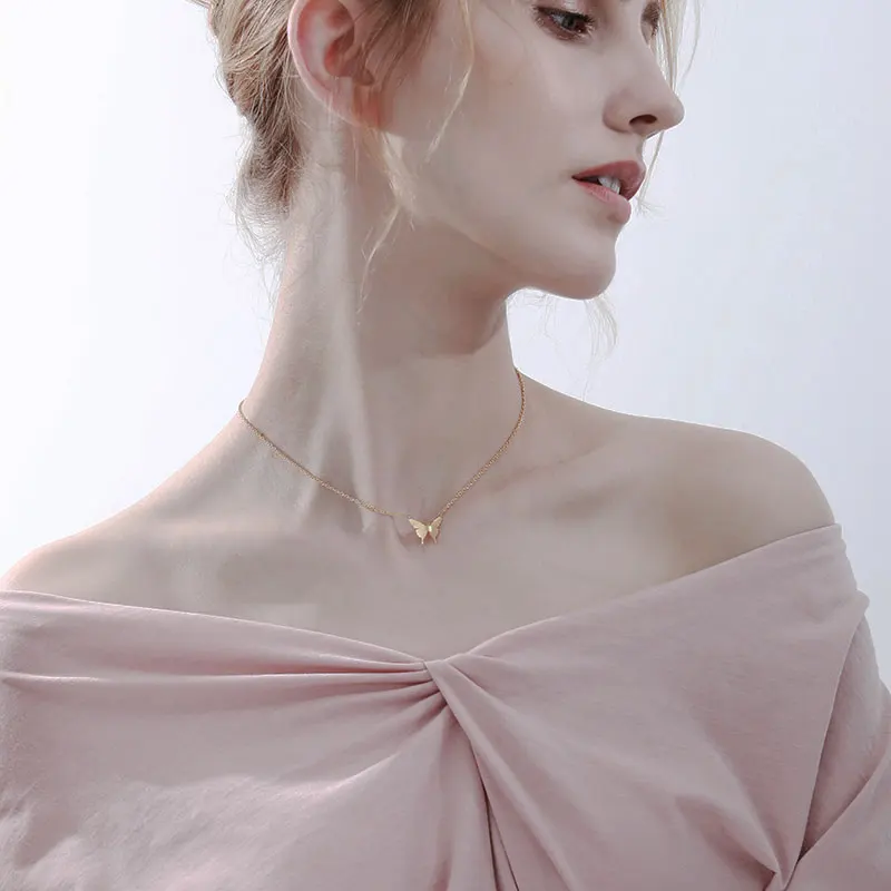 Chic Butterfly Necklaces For Women Minimalist Stainless Steel Choker Insect Charm Chain Lovely Butterfly Pendants Jewelry
Chic Butterfly Necklaces For Women Minimalist Stainless Steel Choker Insect Charm Chain Lovely Butterfly Pendants Jewelry