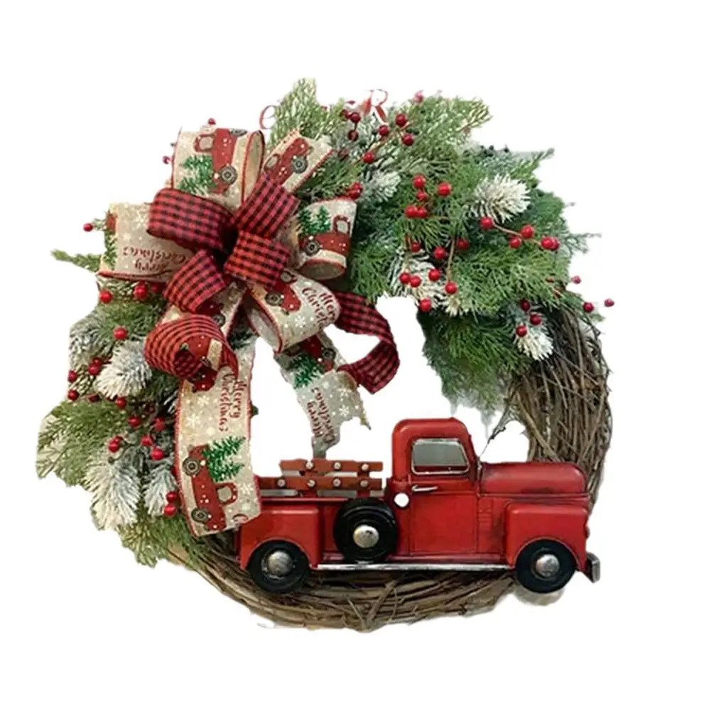 1PC Red Truck Christmas Wreaths Christmas Holiday Pinecone Fall Wreath Checkered Wreath Christmas Decoration
1PC Red Truck Christmas Wreaths Christmas Holiday Pinecone Fall Wreath Checkered Wreath Christmas Decoration