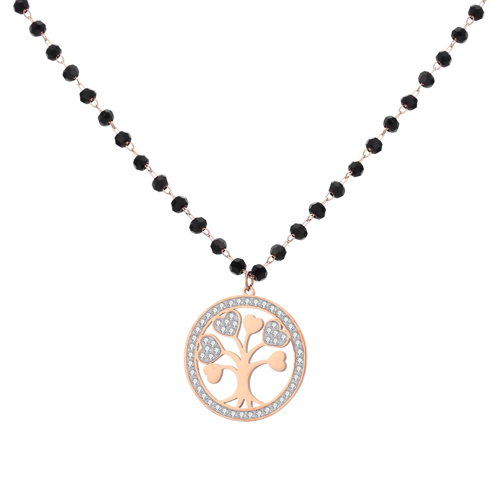 NewTrendy Crystal Tree Of Life Pendant Necklace Beaded Chain Heart Necklace Romantic Jewelry High Quality Women Gifts бижутерия
NewTrendy Crystal Tree Of Life Pendant Necklace Beaded Chain Heart Necklace Romantic Jewelry High Quality Women Gifts бижутерия